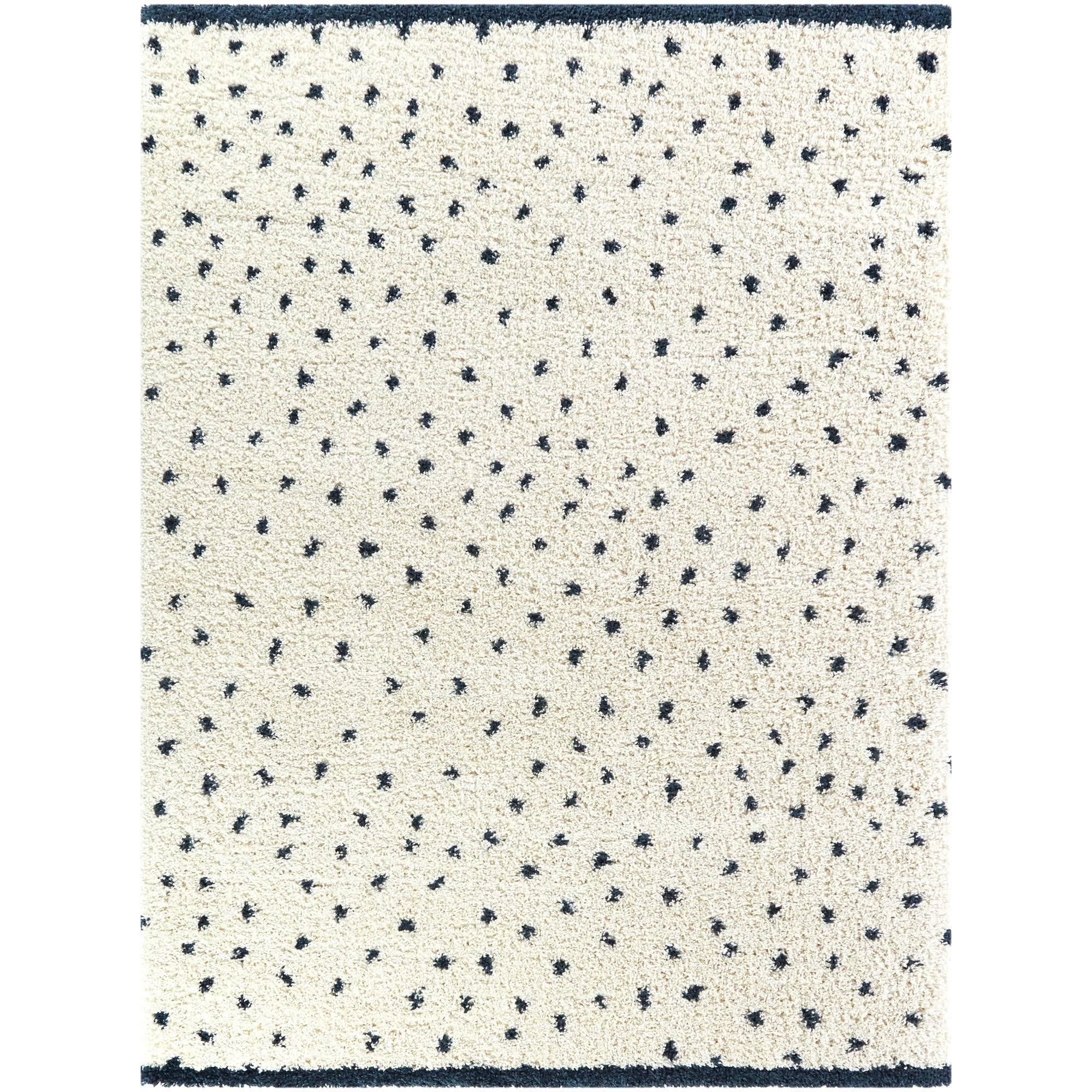 Blume Abstract Shag Area Rug - 7&10x22 x 10& - White