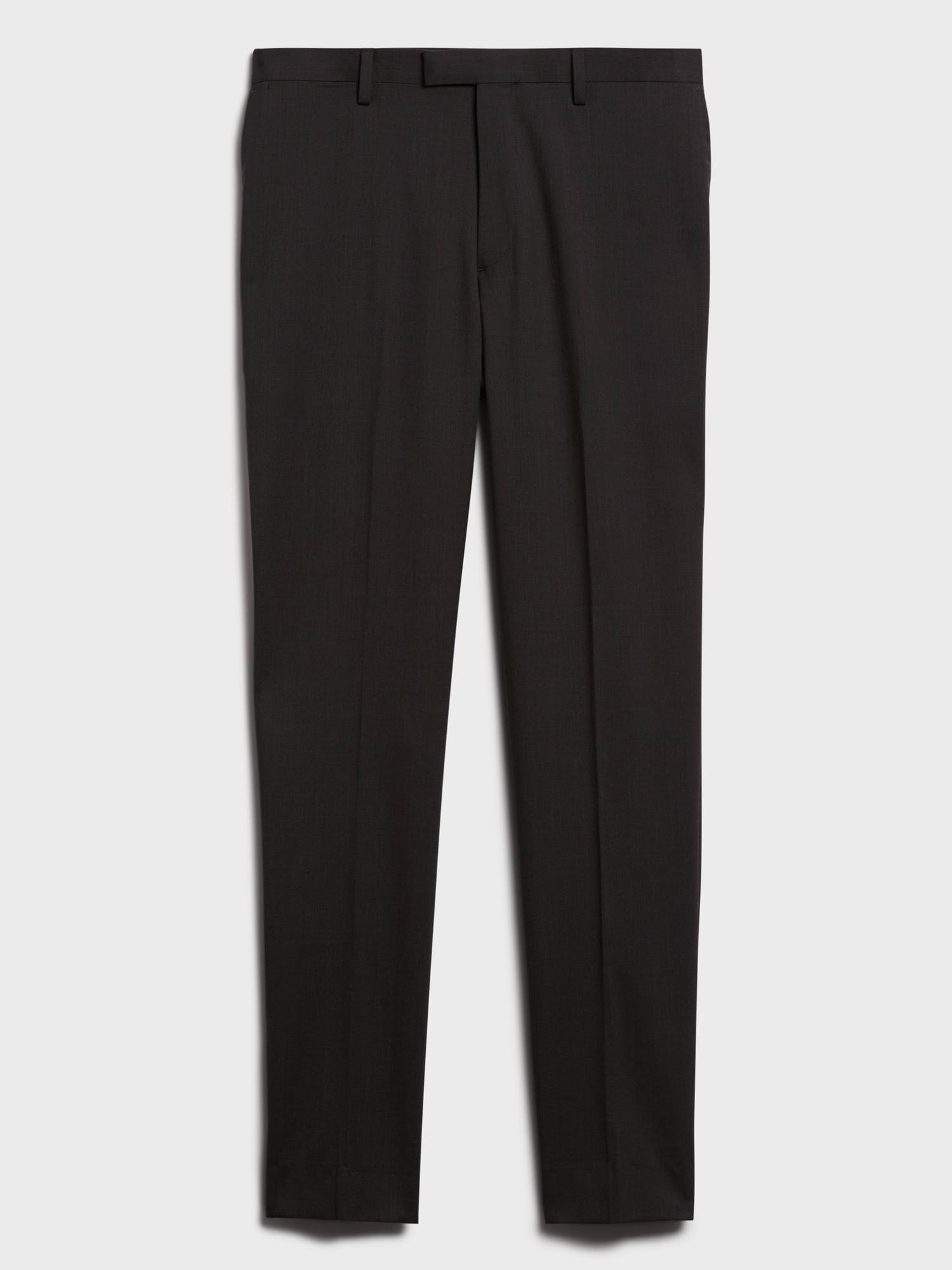 Banana Republic Men's Slim Solid Italian Wool Suit Pant Charcoal Size 33W 32L