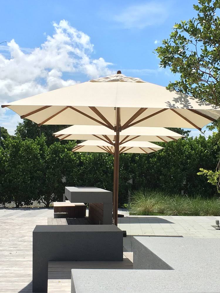 Bambrella Levante Square Bamboo Outdoor Umbrella