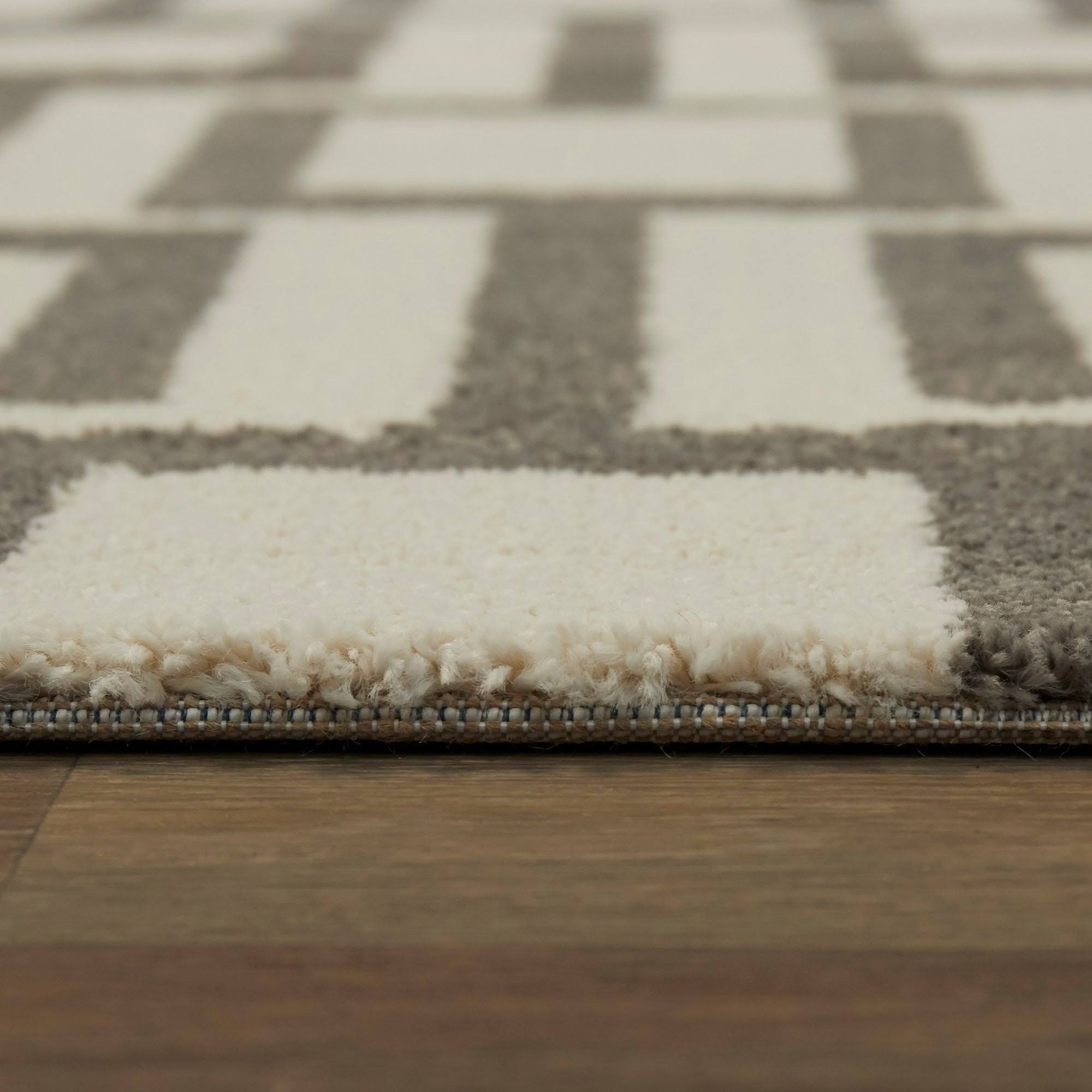 Campbell Modern Geometric Area Rug - 7&10x22 x 10& - Taupe