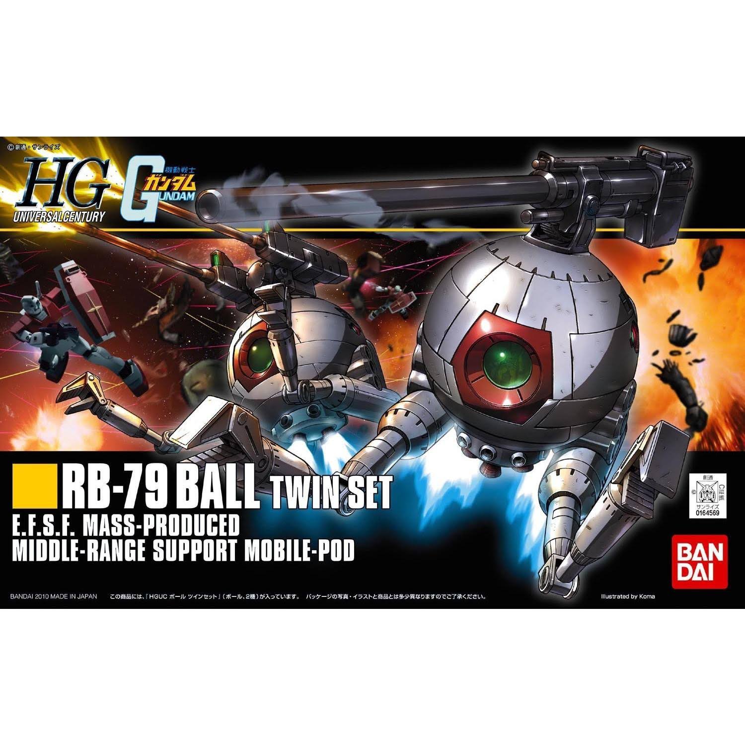Bandai HGUC #114 Gundam RB-79 Ball Twin Set 1/144