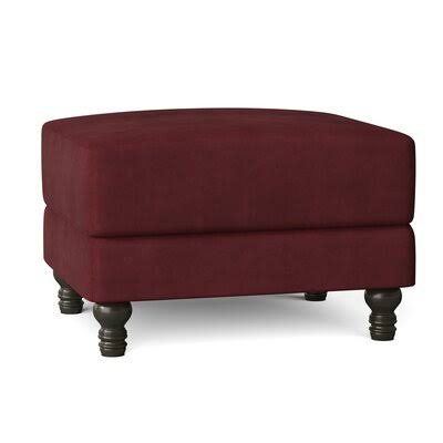 Birch Lane Montgomery 31x22 Rectangle Standard Ottoman Body Fabric: Tina Scarlet