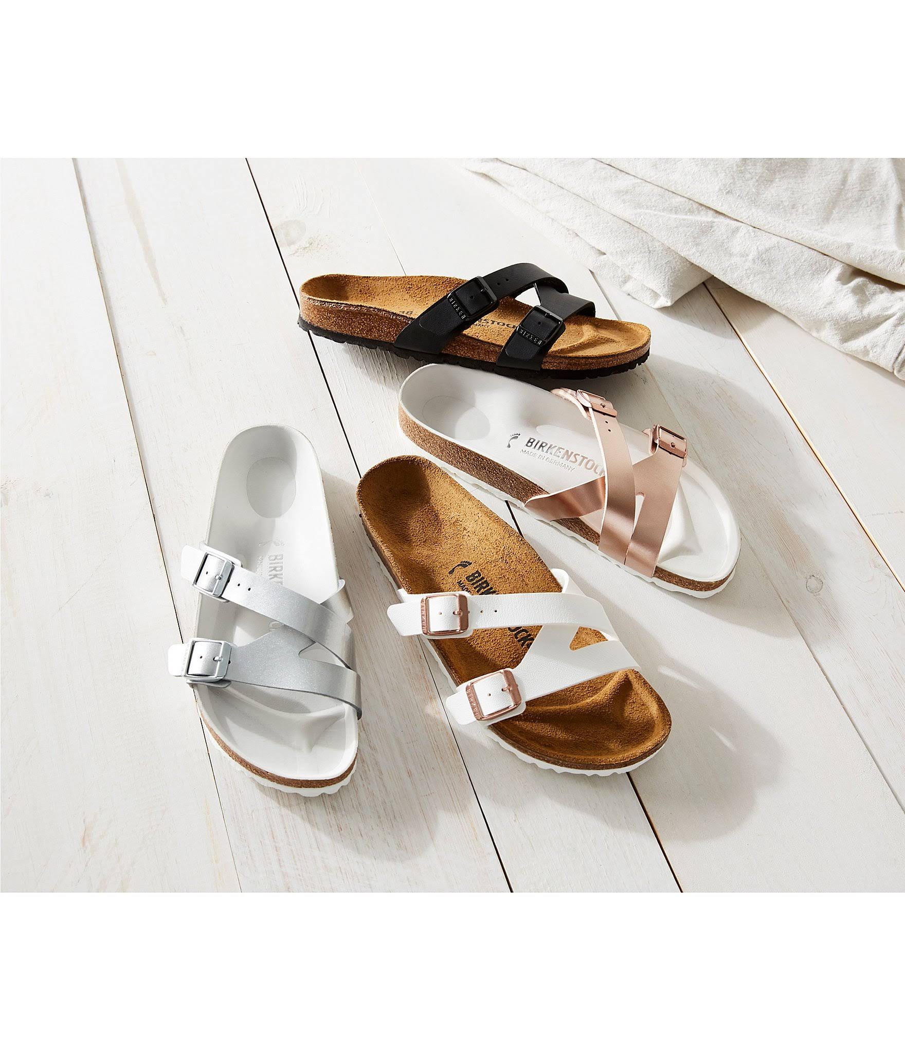 Birkenstock Women's Yao Slide - 42 Narrow - White Birko-Flor