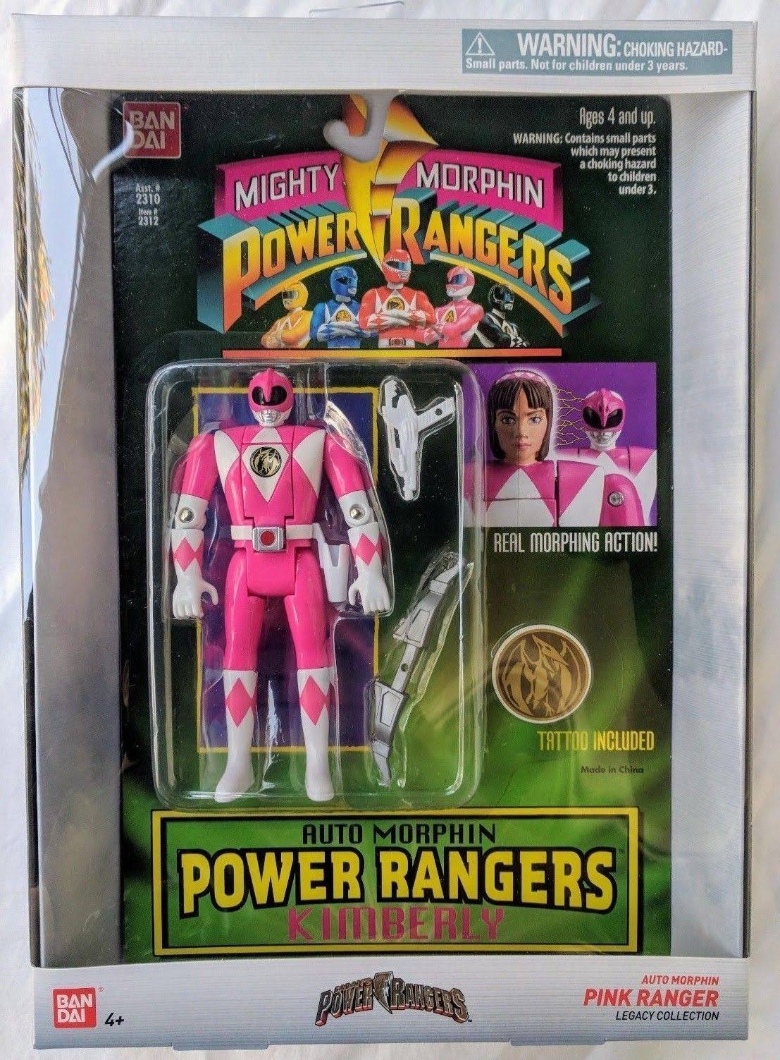 Power Rangers Legacy Mighty Morphin Pink Ranger Head Morph Action Figure