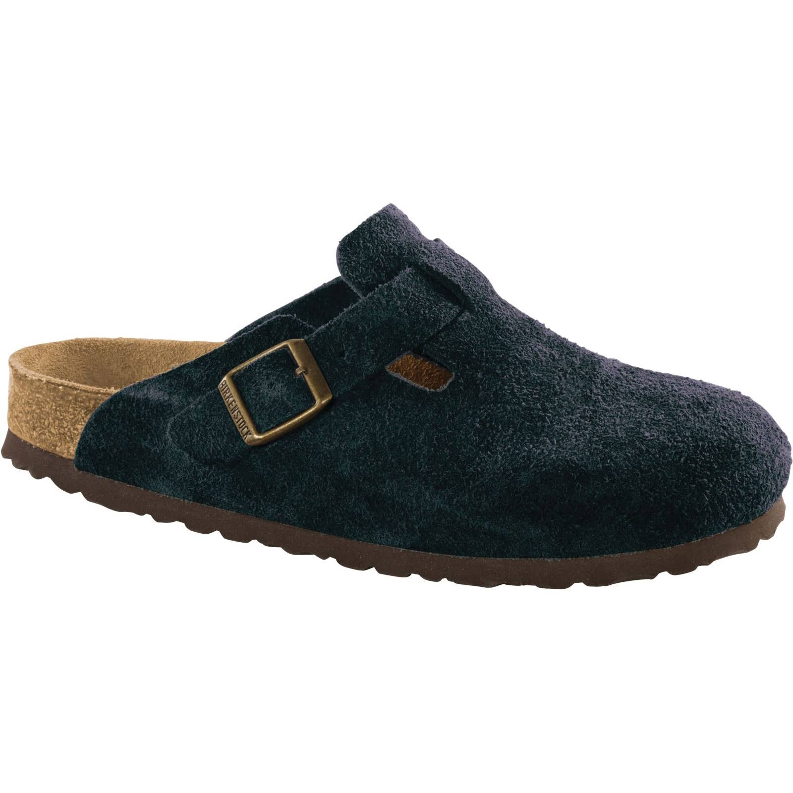 Birkenstock Boston Soft Footbed - Suede Navy Suede / 42 / Narrow