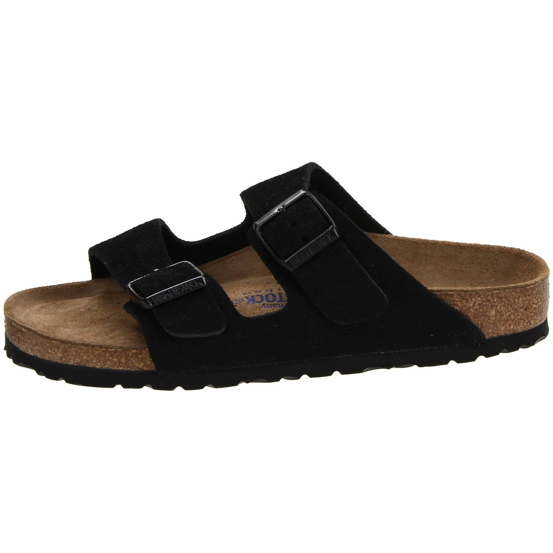 Birkenstock Arizona Soft Footbed - Suede Black / 46 / Narrow