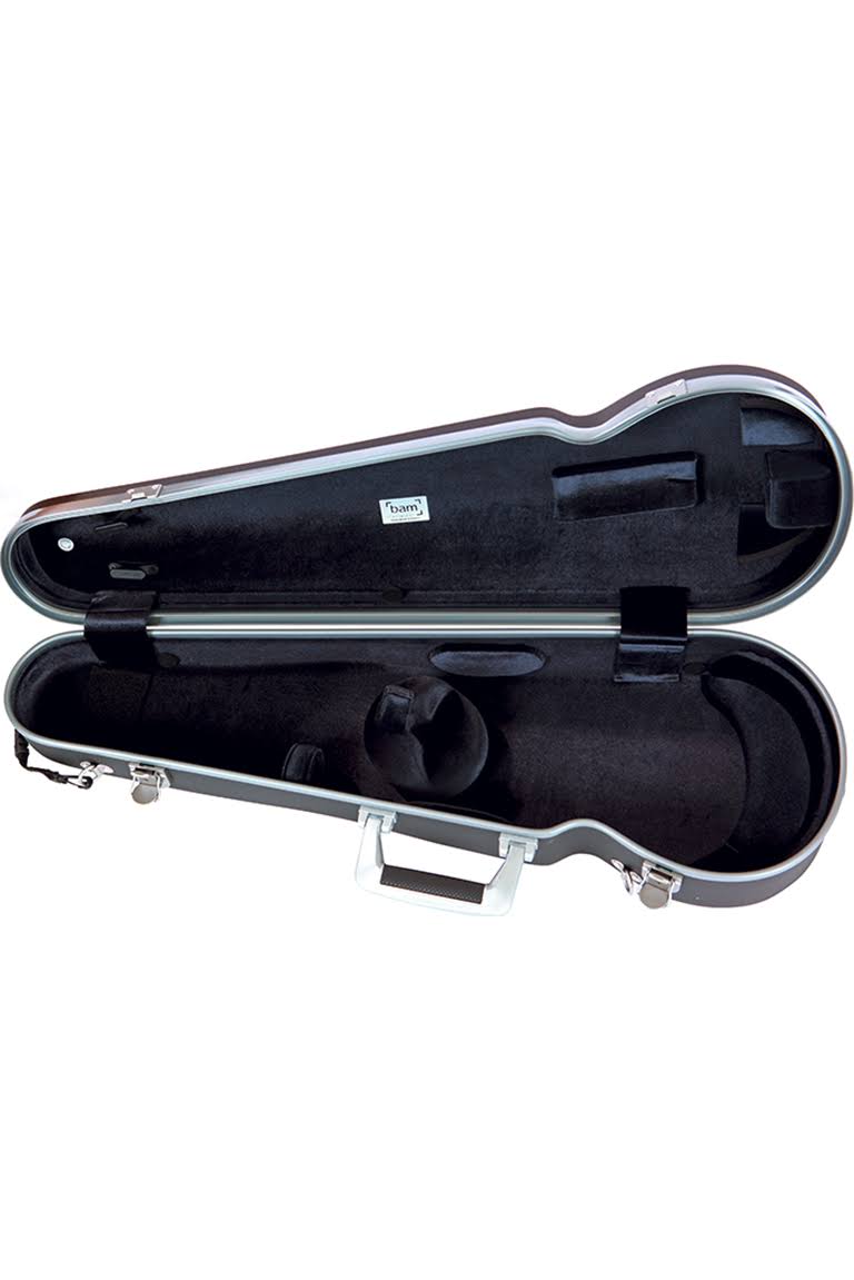 BAM Panther Hightech Contoured Violin Case Gray