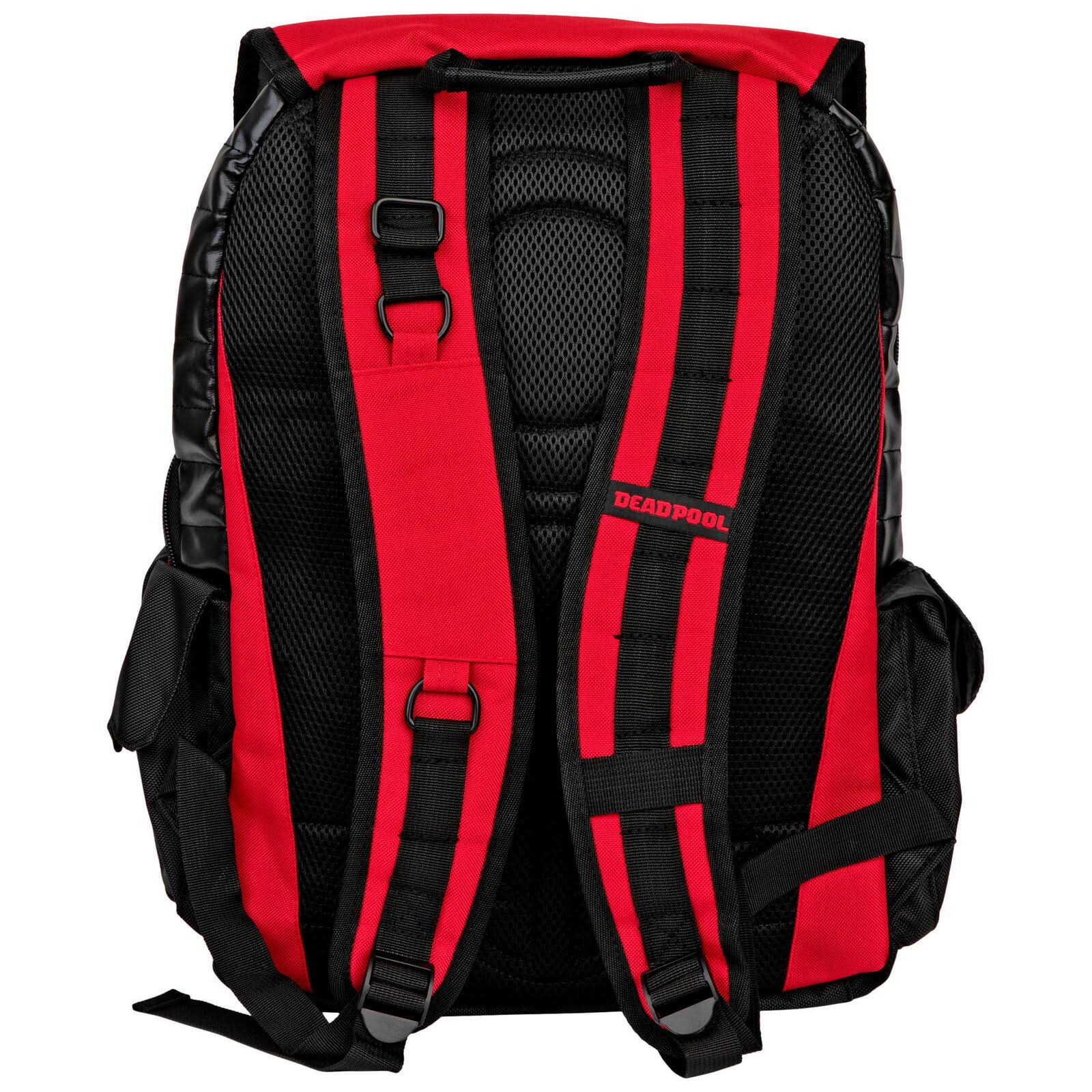 Deadpool Black and Red Laptop Backpack