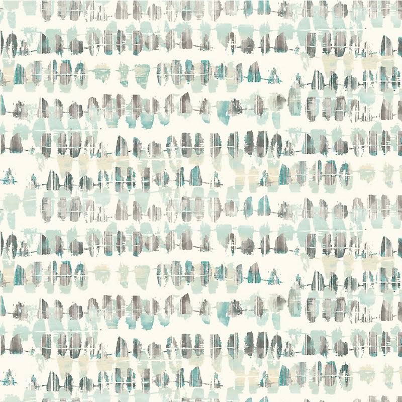 Watercolor Droplets Wallpaper Teal - Ballard Designs