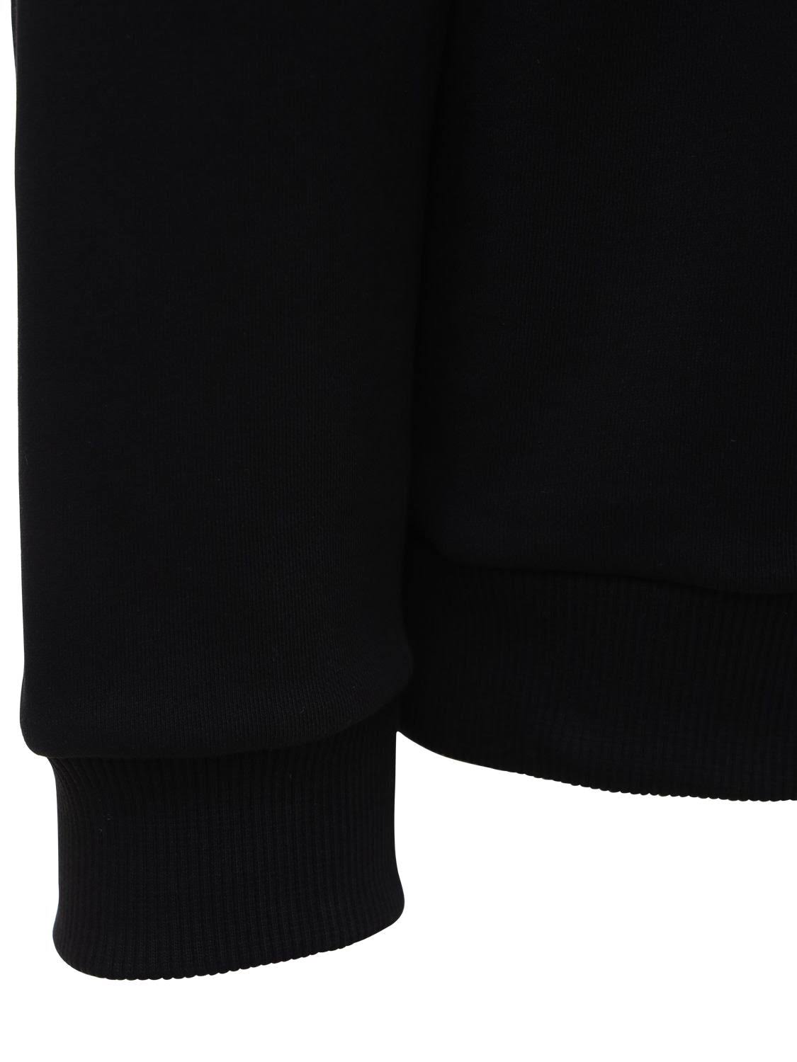 Balmain Logo Cotton Jersey Sweatshirt - Black - Sweatshirts