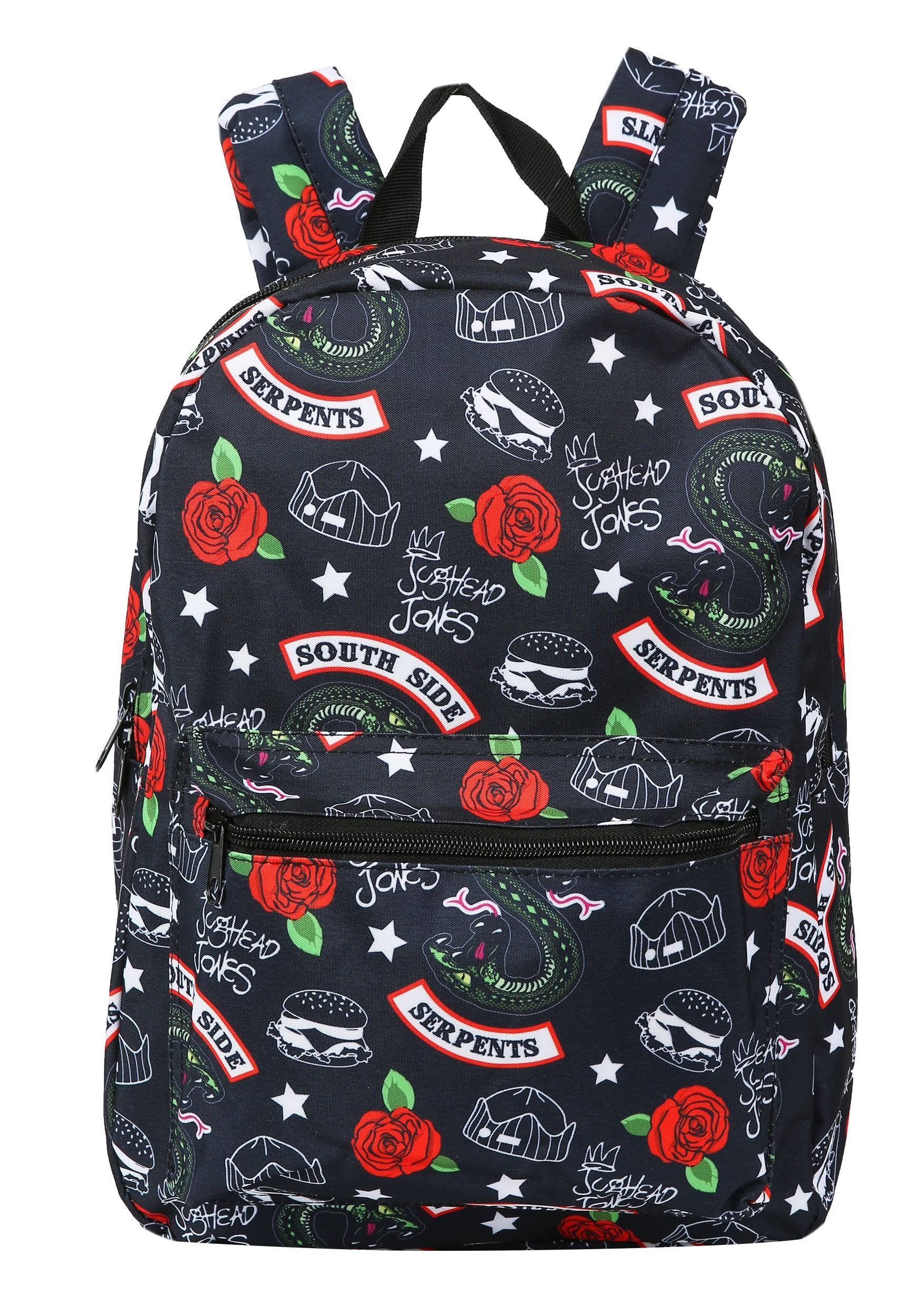 Serpents Backpack Riverdale Southside | Adult | Unisex | Black/Red/White | One-Size | Bioworld Merchandising / Independent Sales