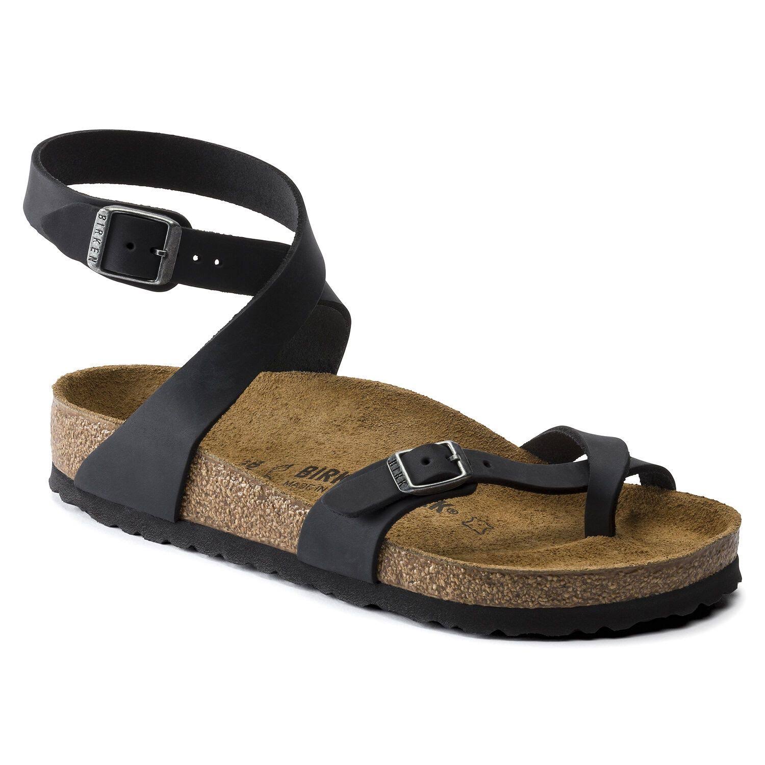 Birkenstock Women's Yara Oiled Leather Black