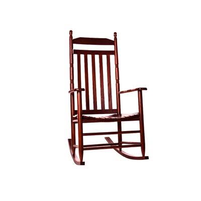 Ermera Rocking Chair Color: Cranberry