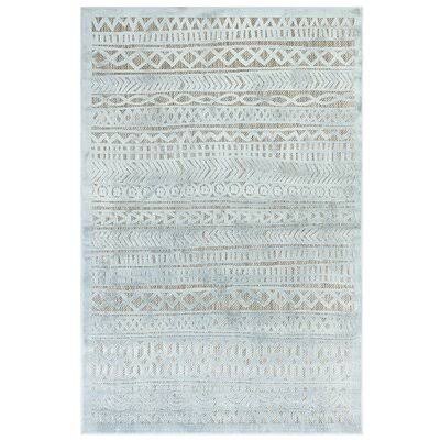 Lazenby Aqua Striped Area Rug Rug Size: Rectangle 4&10x22 x 7&6x22