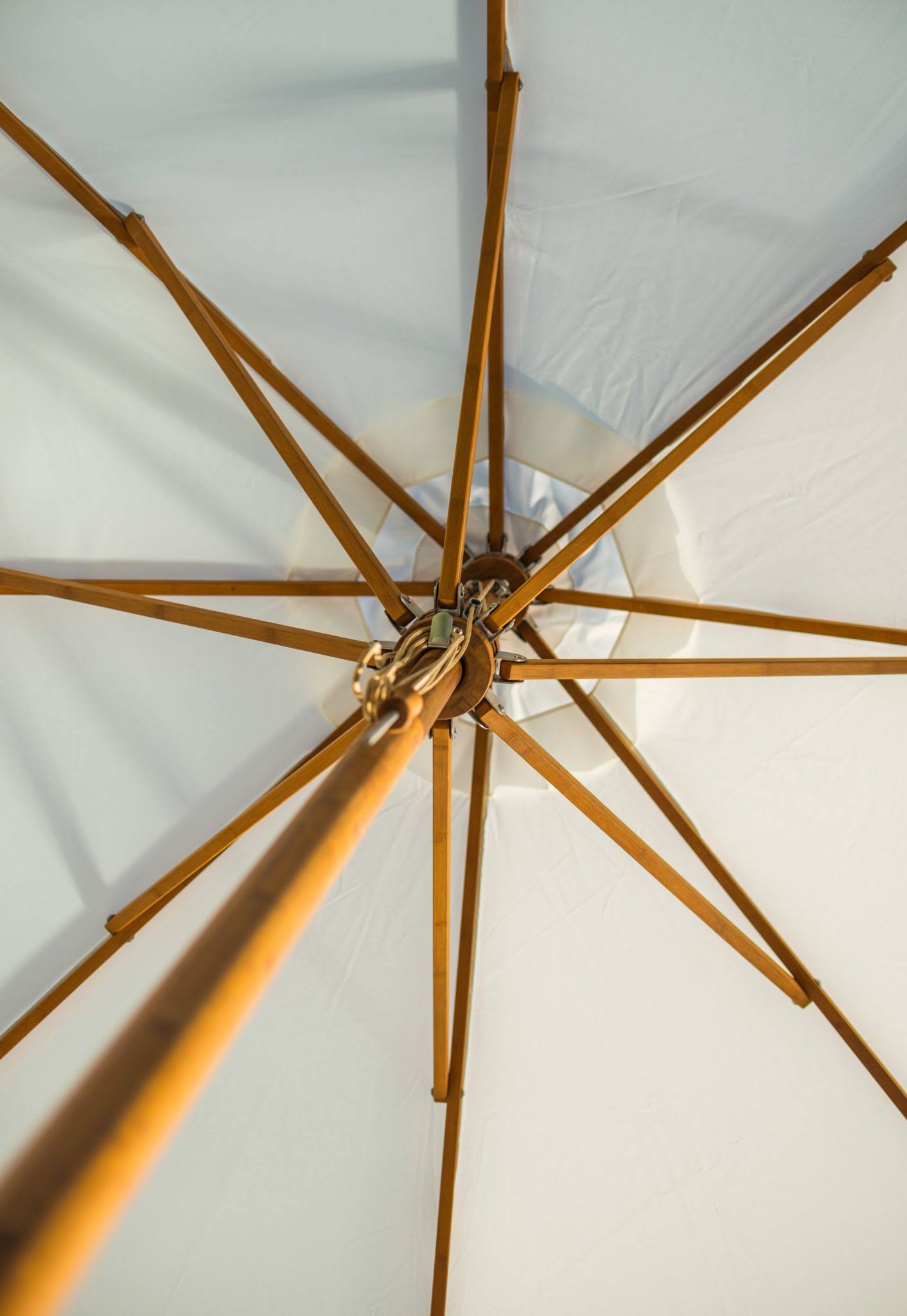 Bambrella Levante Square Bamboo Outdoor Umbrella