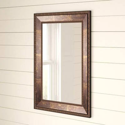 Astoria Grand Square Copper Bronze Wall Mirror Size: 22x22 H x 30x22 W
