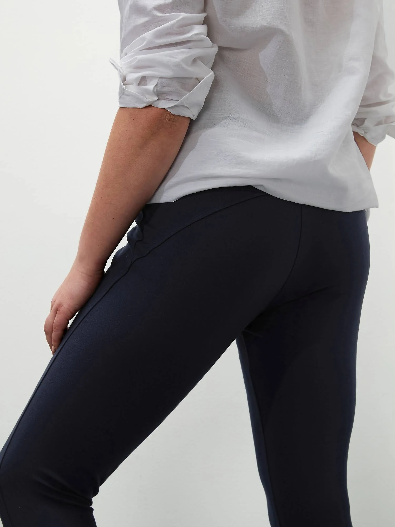 Banana Republic Women's High-Rise Ponte 7/8 Legging Navy Size L