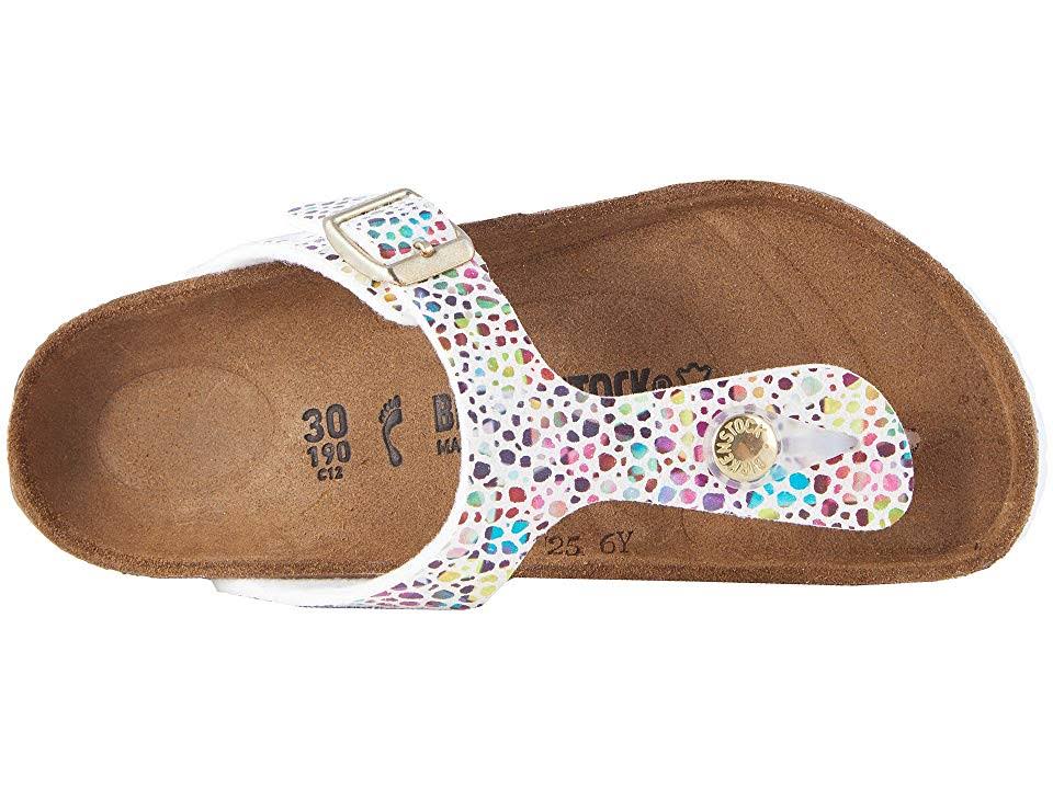 Birkenstock Girls& Gizeh Birko-Flor Sandal - Kid&s 31, Mosaic White