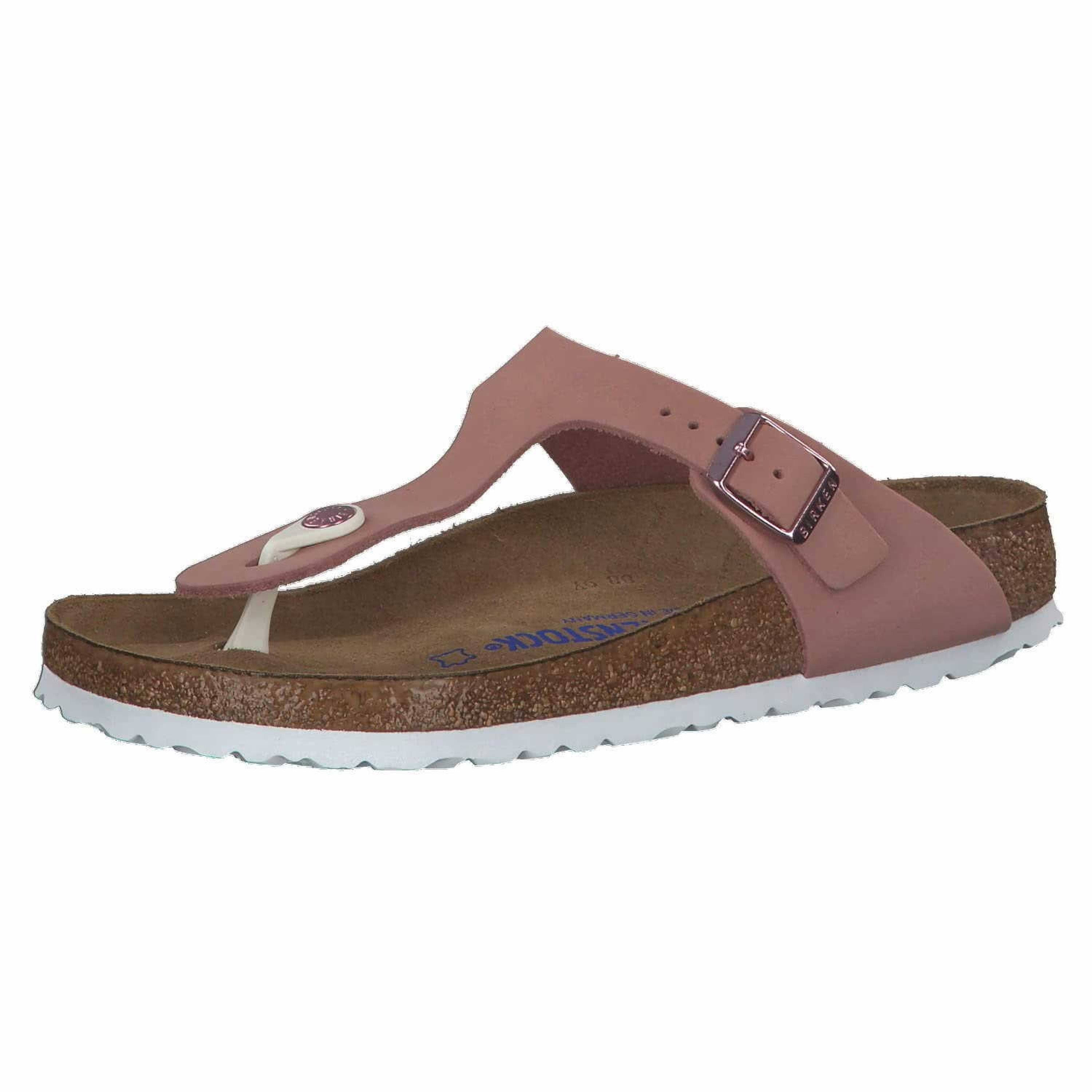 Birkenstock Gizeh Toe Separator Pink Nubuck Leather 38 EU / Regular