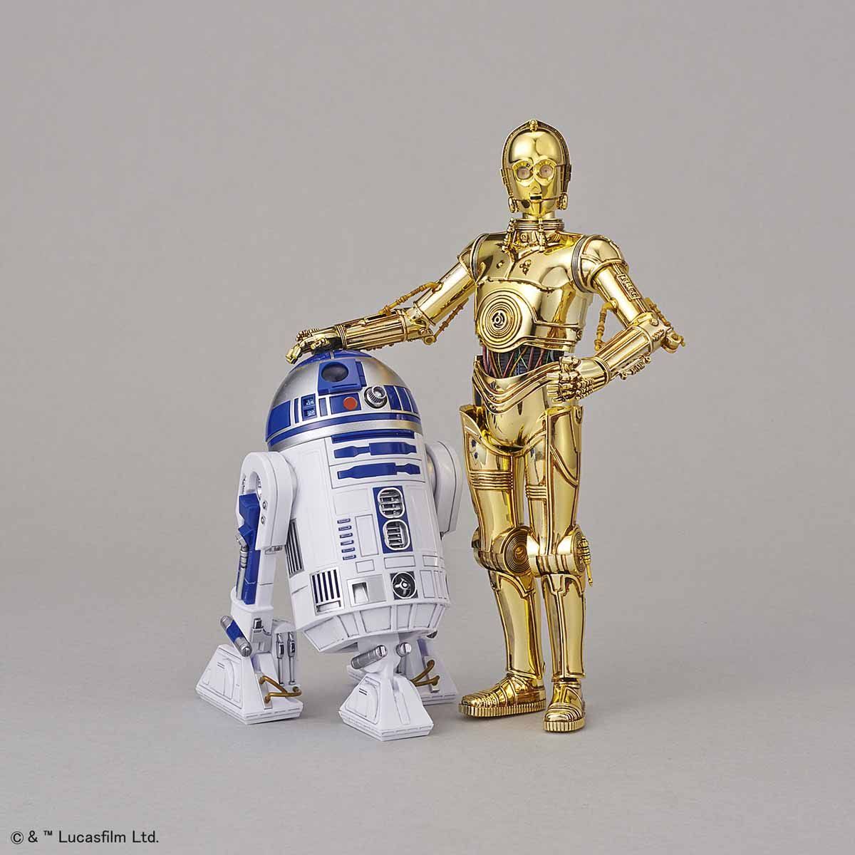 Bandai Star Wars C-3PO & R2-D2 1/12 Plastic Model Kit