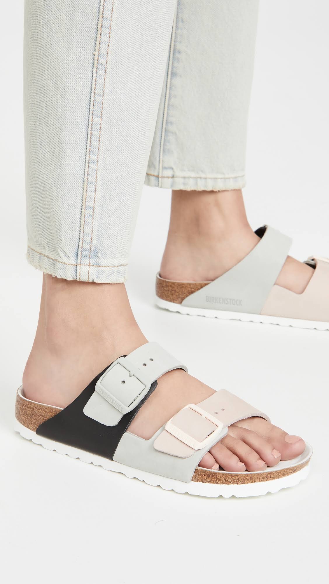 Birkenstock Women's Arizona Split Sandals - Mineral/ Light Rose - 38