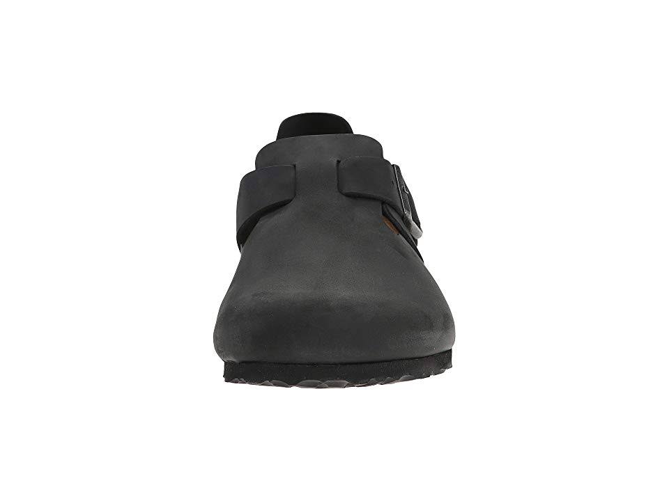 Birkenstock Women's London Oiled Leather, Size: 44 N, Black