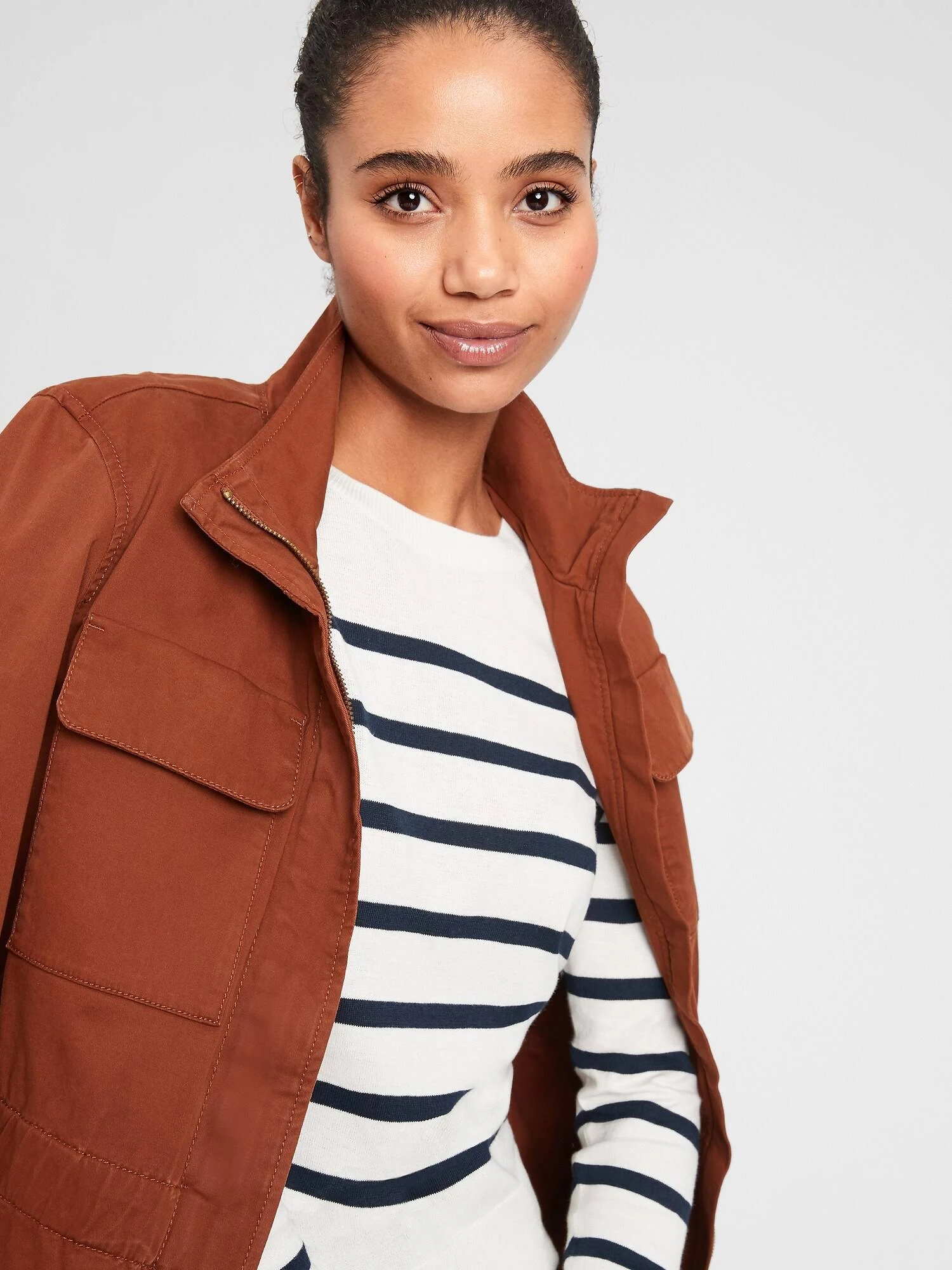 Women's Washable Forever Striped Crew-Neck Sweater Off White