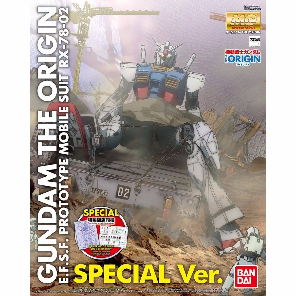 Bandai Hobby 1/100 mg RX-78-02 Gundam Special Edition &The Origin& Model Kit