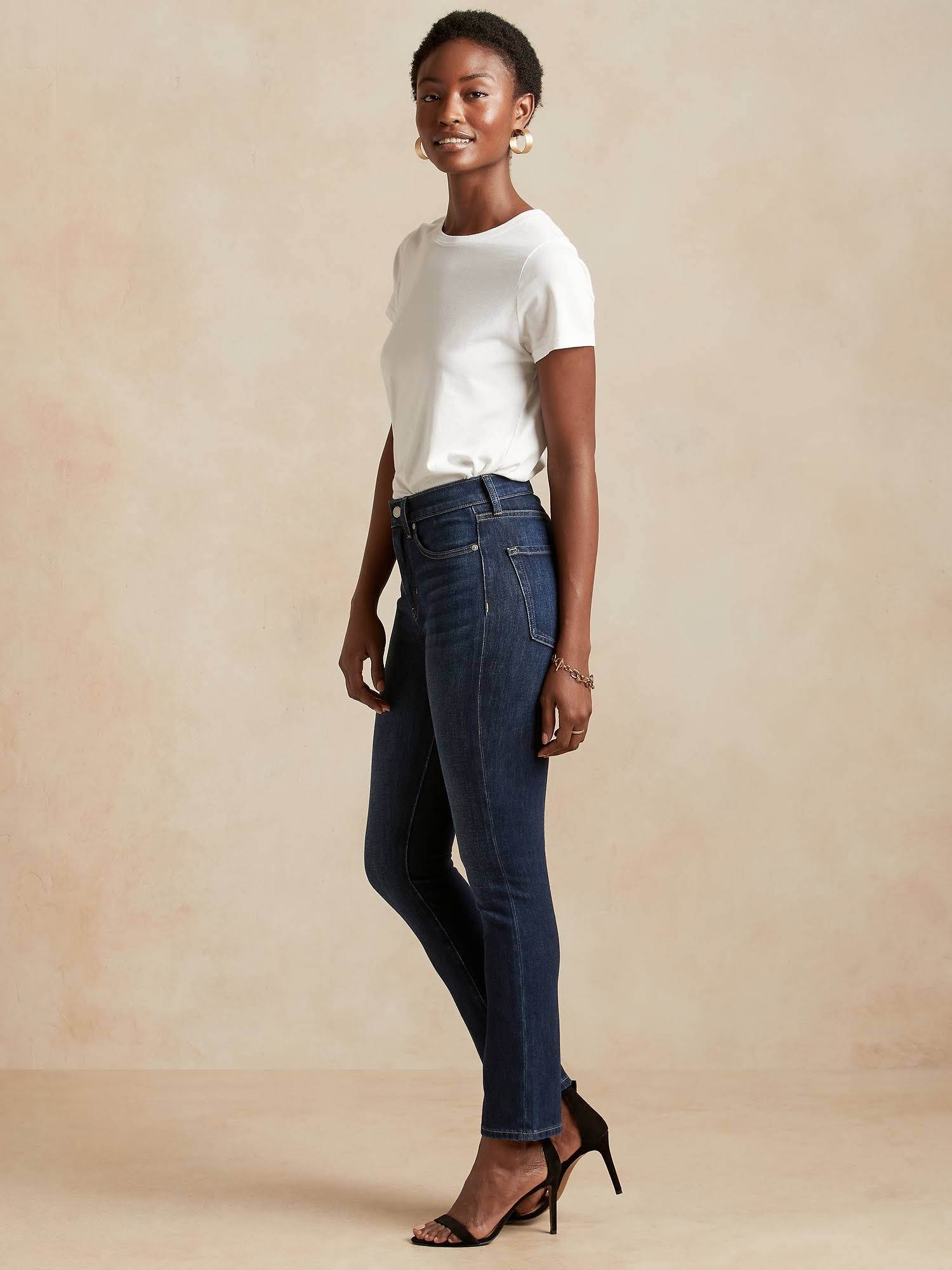 Banana Republic Women's High-Rise Slim Jean Dark Wash Size 24 Regular