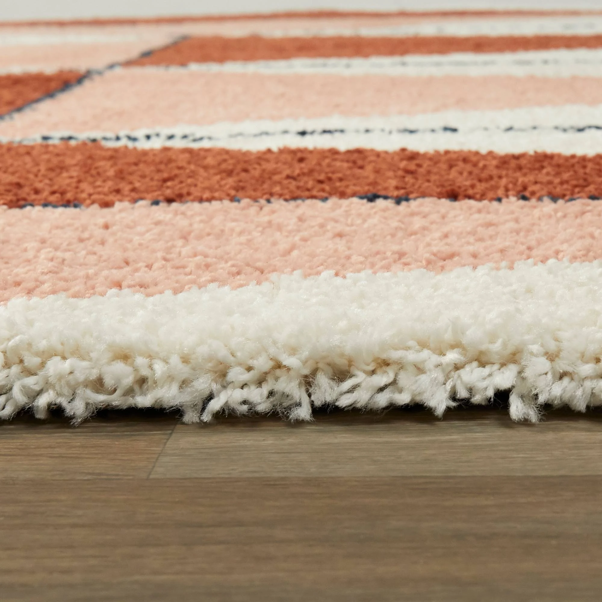 Balta Levine Orange 8 ft. x 10 ft. Geometric Shag Area Rug