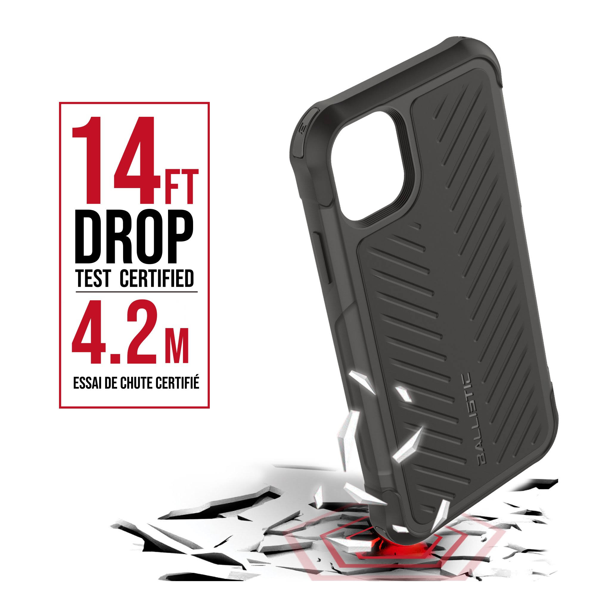 Ballistic Tough Jacket Series Case for iPhone 11 Pro Max 6.5 Gray