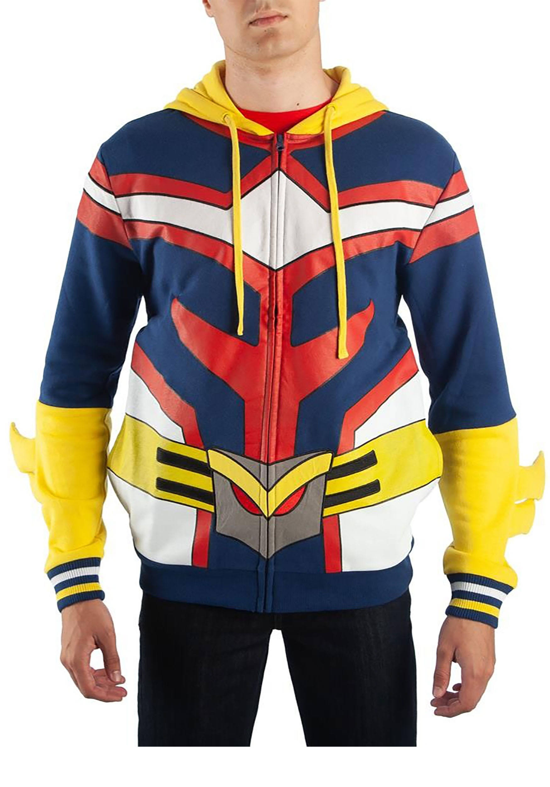 Bioworld My Hero Academia All Might Character Hoodie Large