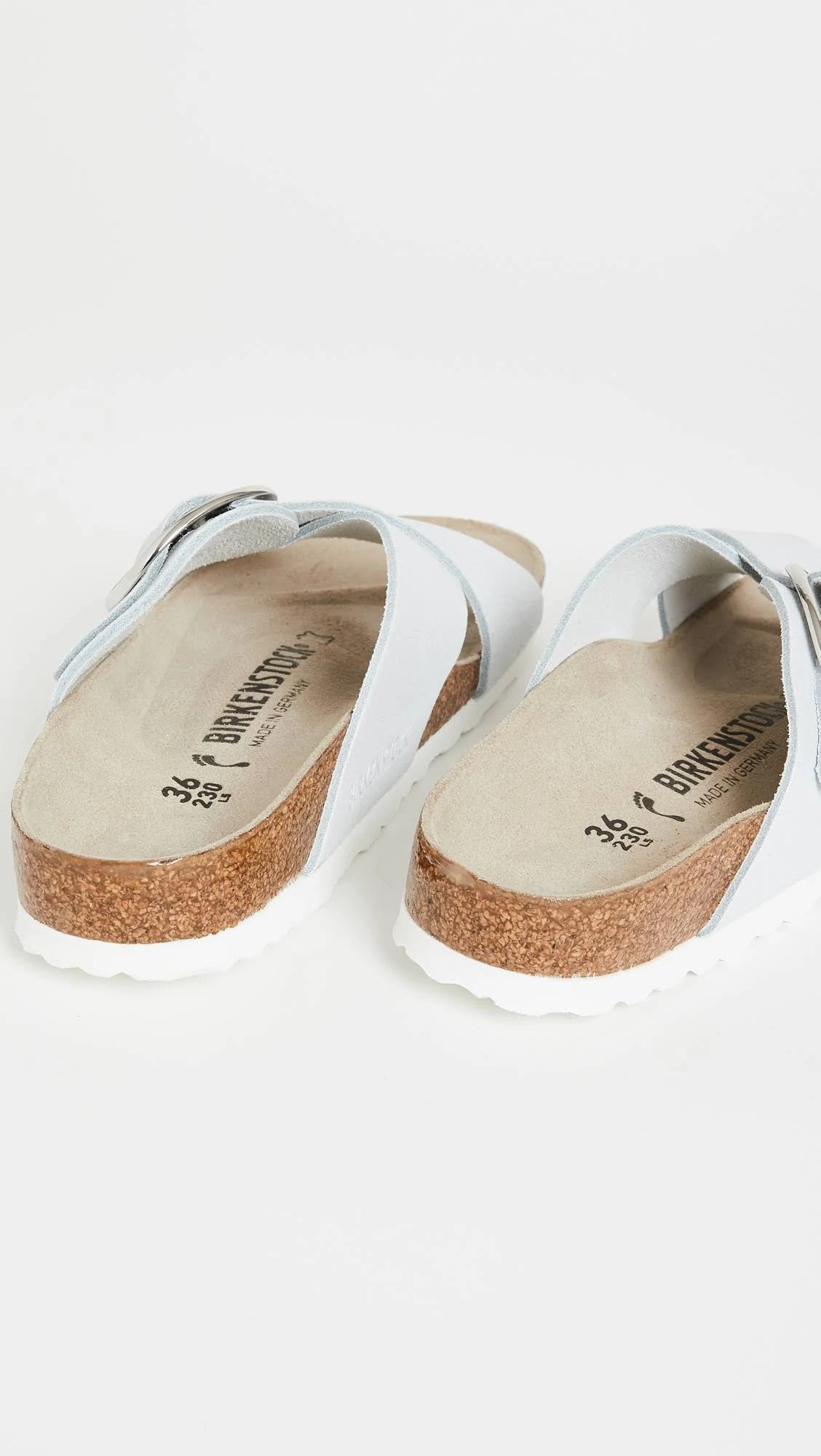 Birkenstock Women's Siena Big Buckle, Washed Metallic White Size: 38 N