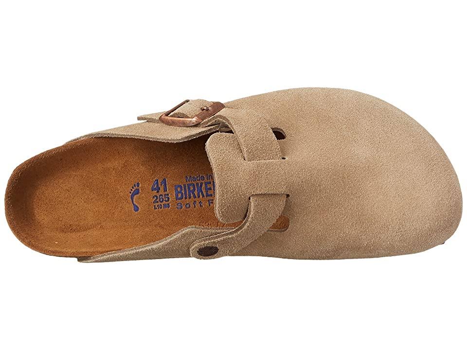 Birkenstock Boston Soft Footbed, Taupe Suede Size: 35 N