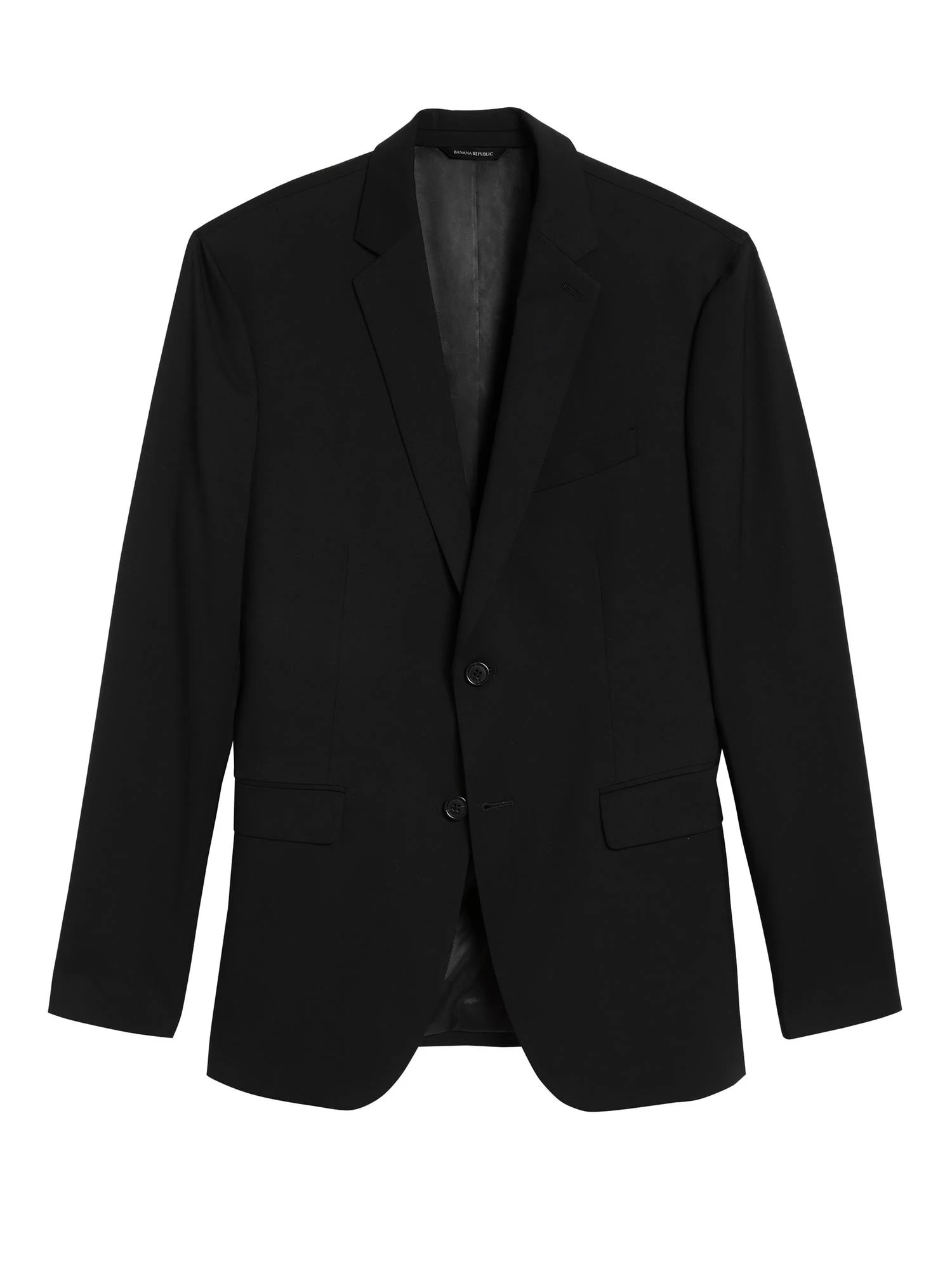 Banana Republic Men's Extra-Slim Italian Wool Suit Jacket Black Size 44 Regular