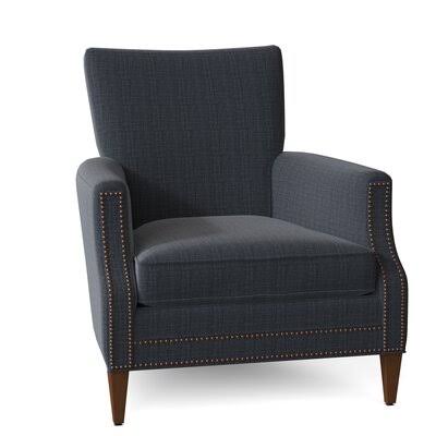 Carlitos 32x22 Wide Down Cushion Armchair Body Fabric: Fandango Indigo
