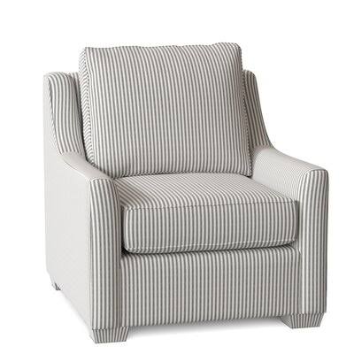Birch Lane Godwin 33x22 Wide Armchair Body Fabric: Cruise Adrift