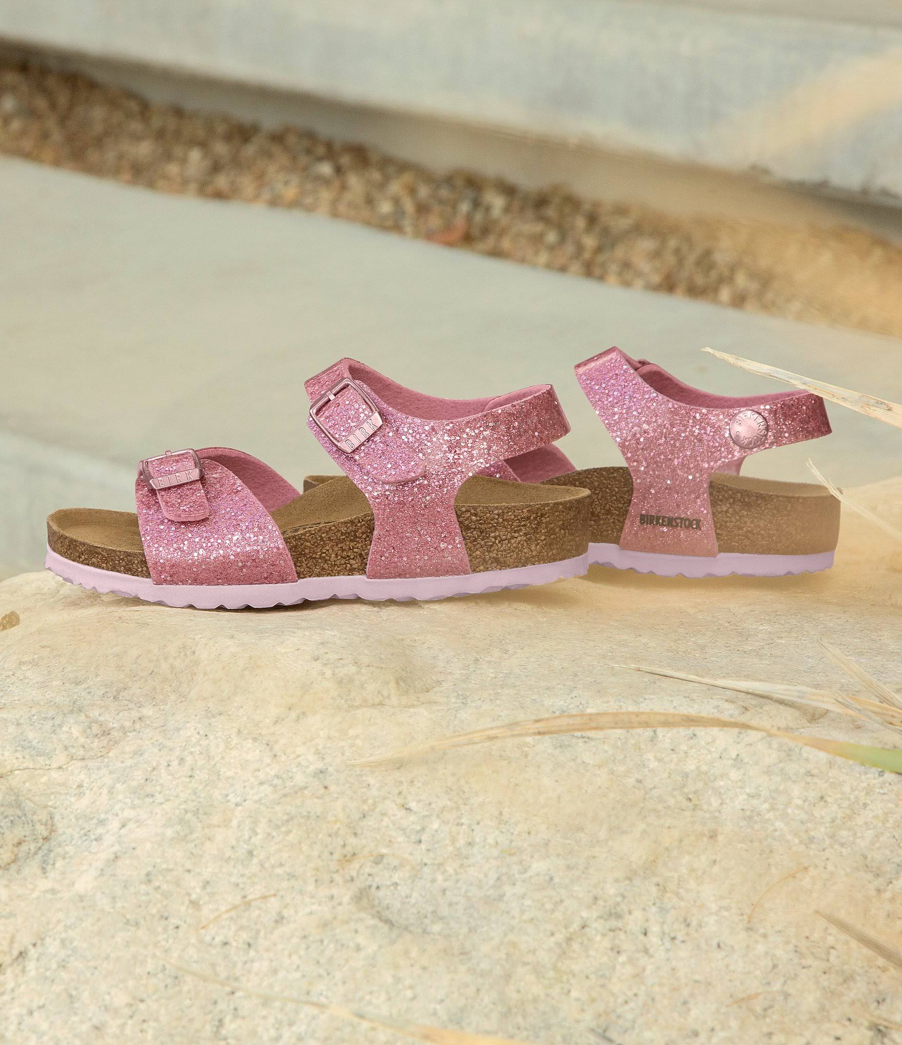 Birkenstock Girls& Rio Glitter Sandals Toddler - 9M Toddler
