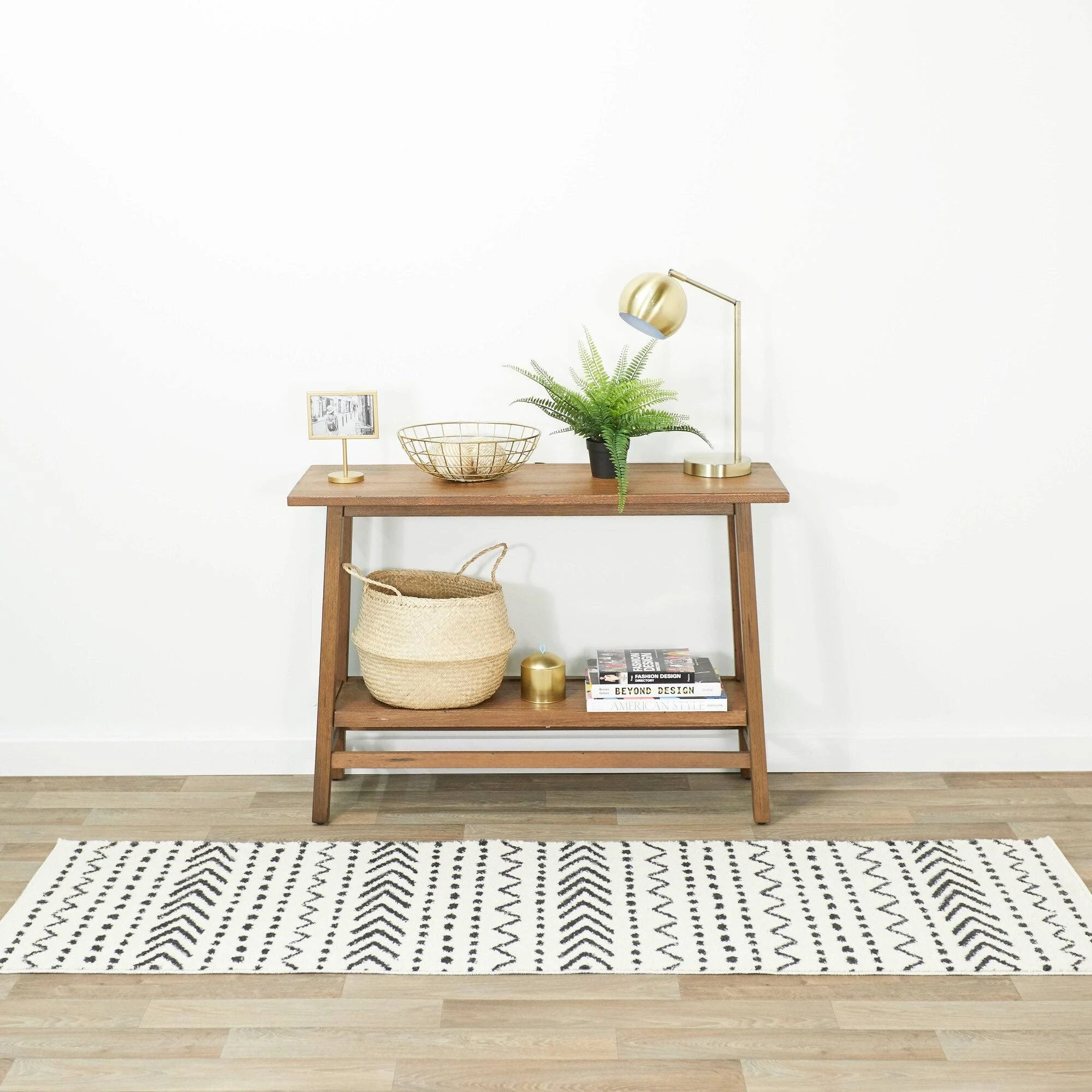 Adebayo Tribal Indoor Area Rug - 2&2x22 x 7& Runner - Cream