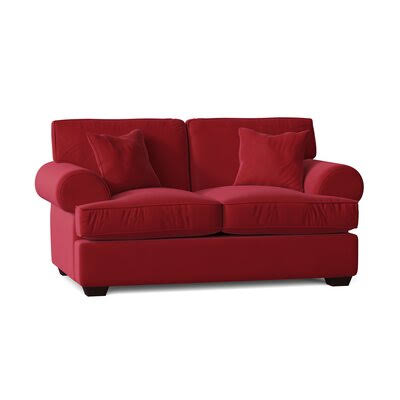 Workington 67x22 Rolled Arm Loveseat Body Fabric: Bayou Flame