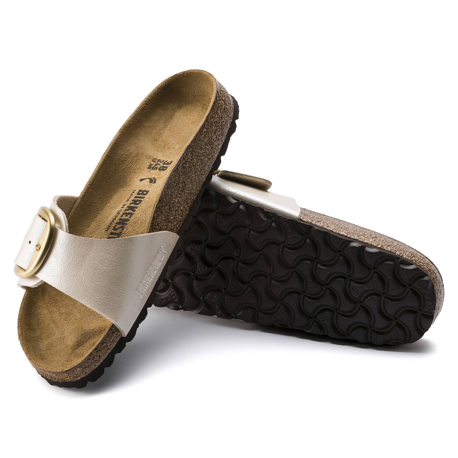Birkenstock Madrid Big Buckle Birko-Flor Graceful Pearl White 40 EU