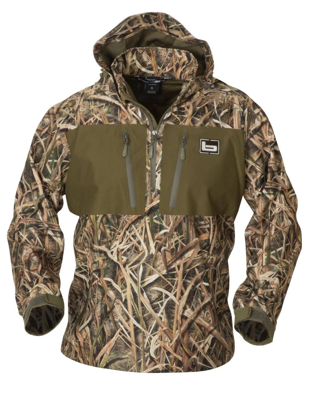 Banded Waterproof 1/4 Zip Hooded Pullover