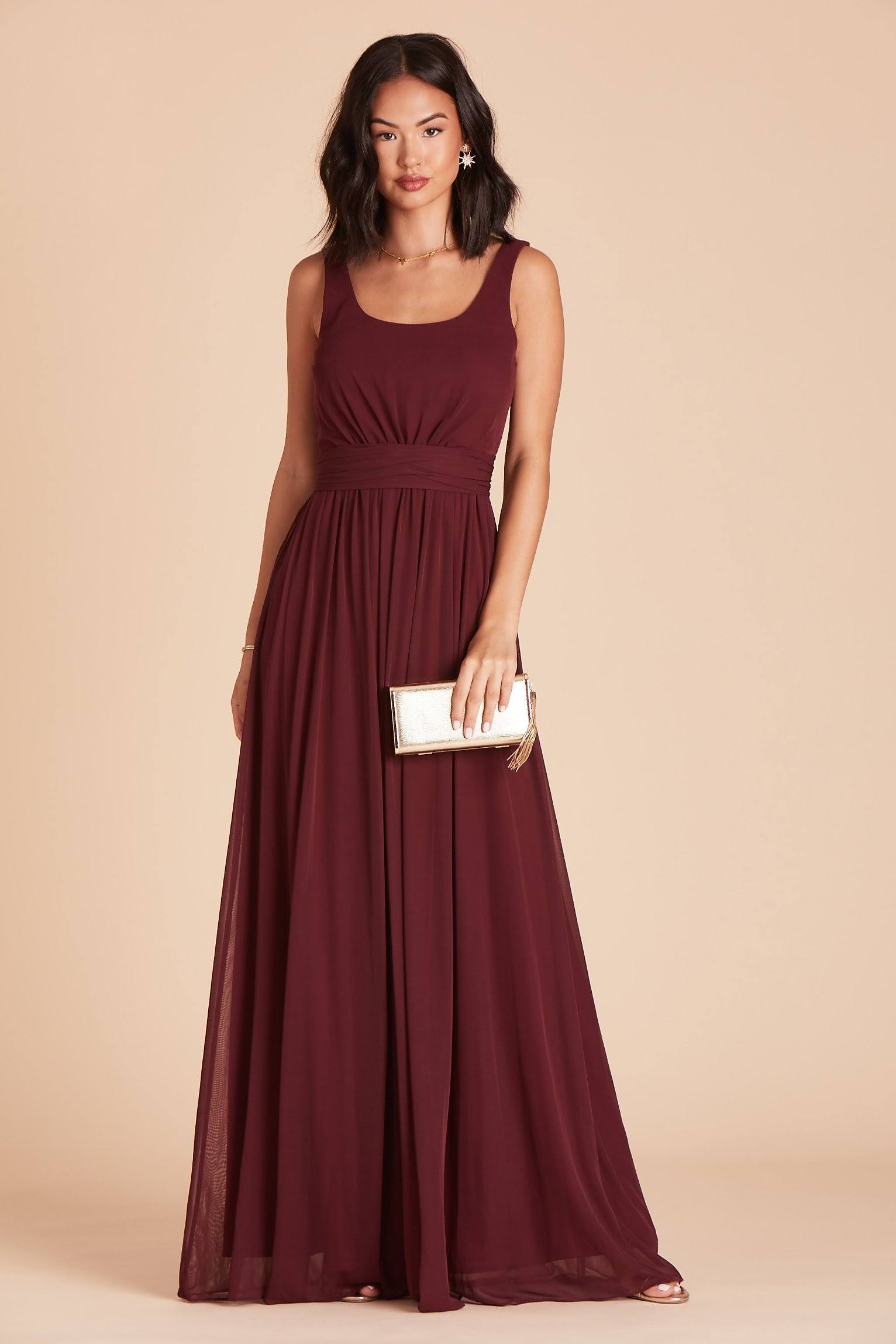 Birdy Grey Jan Bridesmaid Dress in Cabernet S / Cabernet