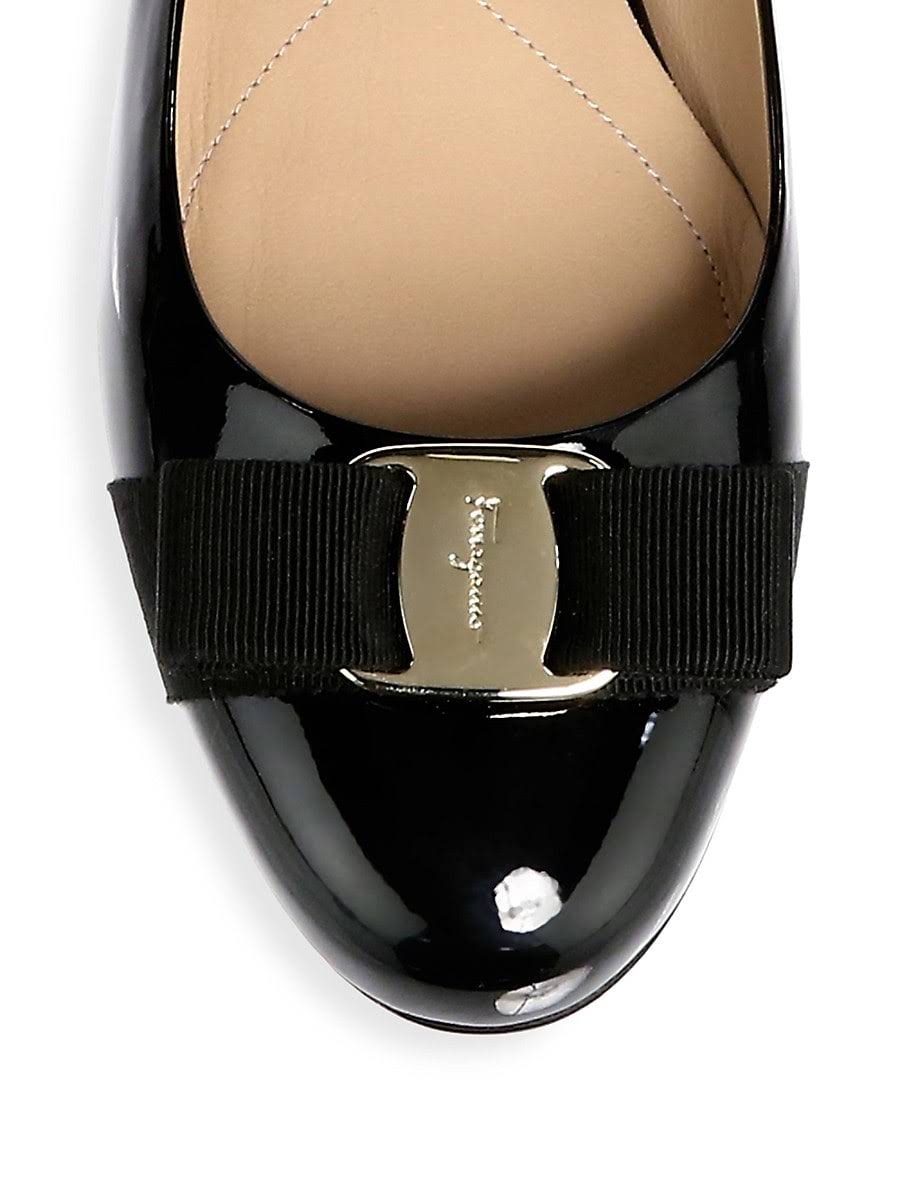 Salvatore Ferragamo Varina Leather Ballet Flats