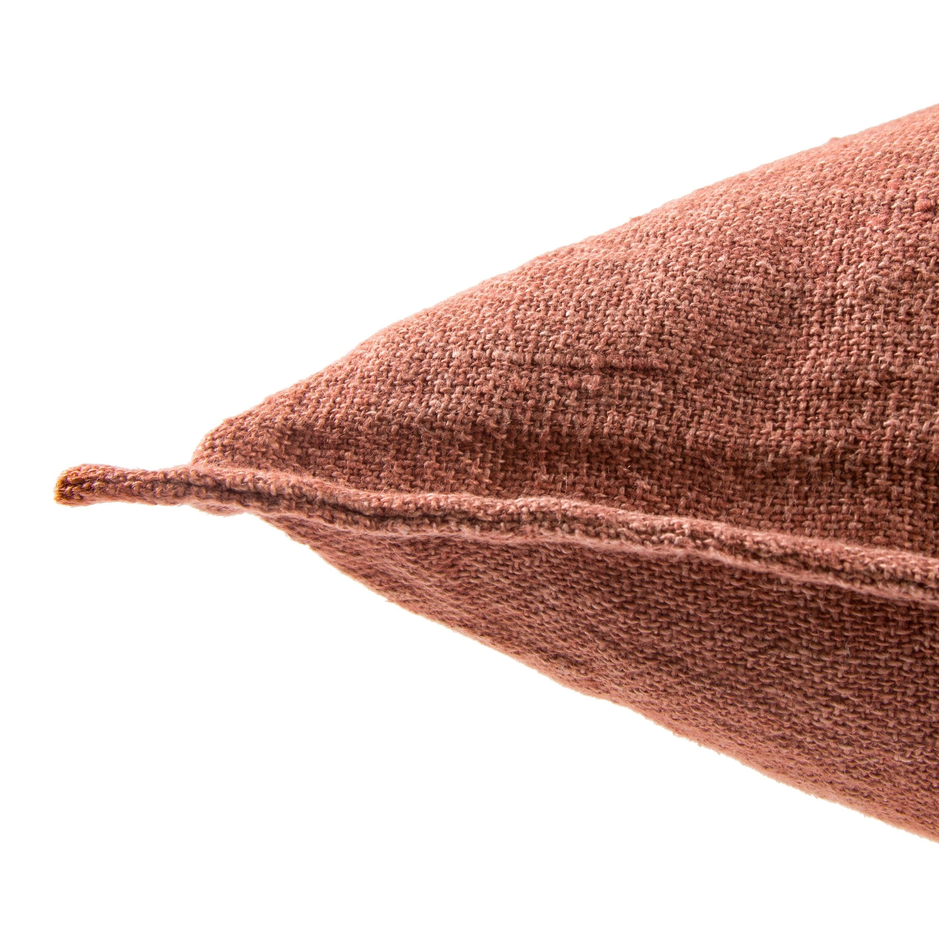 Bay Solid Red Poly Throw Pillow - 22x22x22x22 Polyester Fill