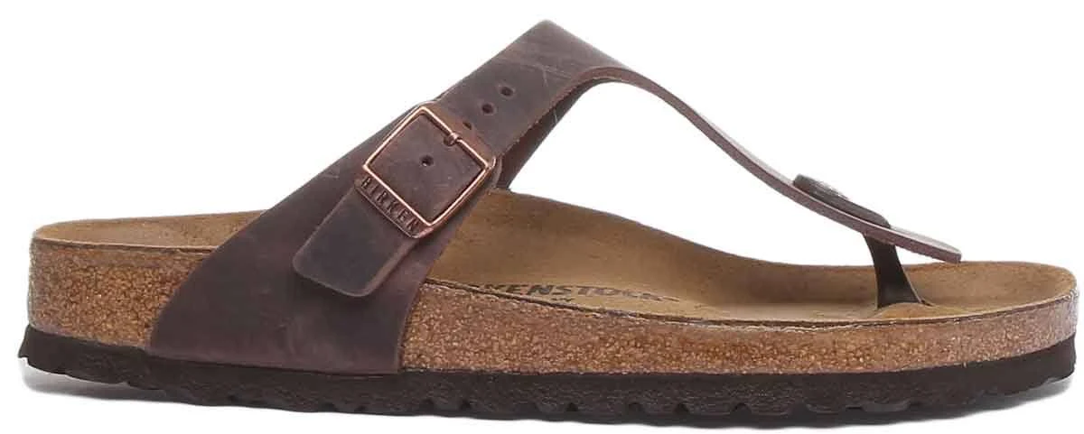 Birkenstock - GIZEH_OILED-LEATHER - Brown / 42