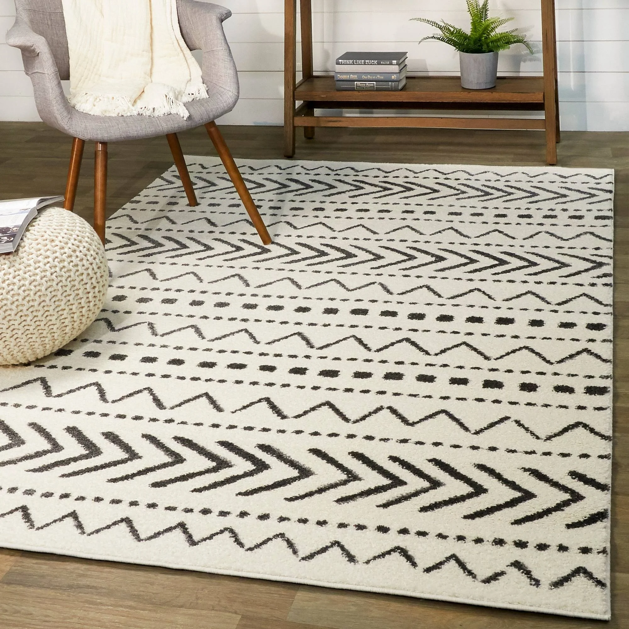 Balta Rugs Adebayo Moroccan Area Rug, Cream, 5&3x22 x 7&