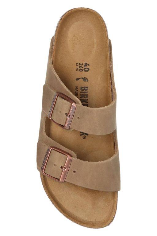 Birkenstock Arizona Oiled Leather Narrow Sandals - Tabacco Brown