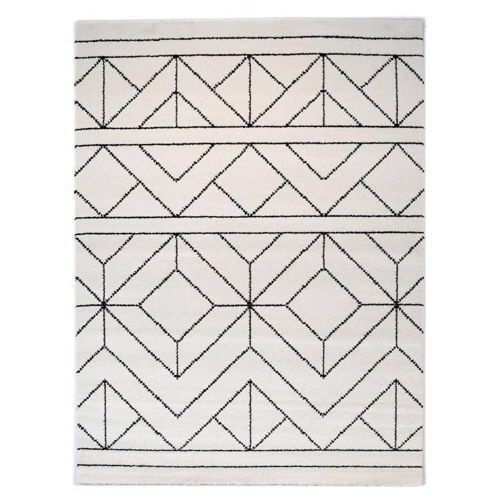 BALTA Ava Off-White 5 ft. x 7 ft. Area Rug, Beige