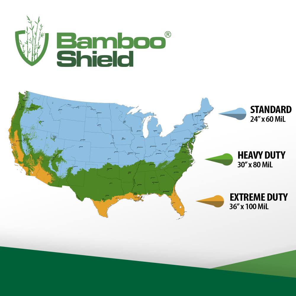 Bamboo Shield - 100 Mil Thick by 36in Depth 25 Feet